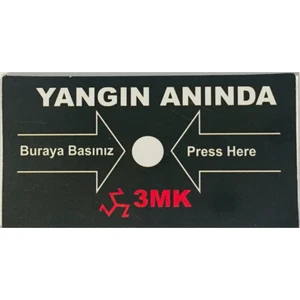 3MK-CAM10 10LU Paket Yangın Ihbar Butonu Yedek Camı