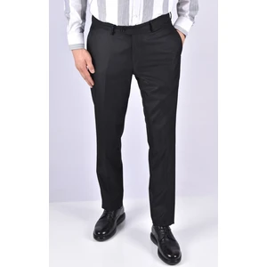 Fazlı Şahin 5134 Stilgabardin Slimfit  Kumaş Pantolon/siyah/44