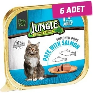 6 Adet - Jungle Balıklı Pate Yetişkin Kedi Konservesi 100 gr