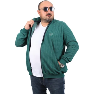 Büyük Beden Fermuarlı Hırka Impact 22716-NEFTI