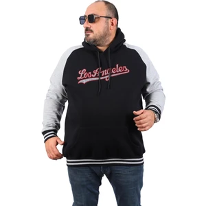 Büyük Beden Sweat Los Angeles 22709-SIYAH