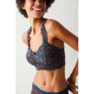 Lacivert Bonita Dantelli Desteksiz Perfect Colors Bralet