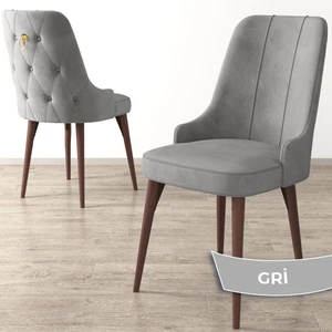 Concept Enoa Serisi Ceviz Gürgen Ayaklı Sandalye Gold Halkalı 1 Adet