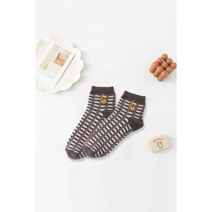 Color Socks 3 Çift Sevimli Kışlık Ayıcık Desenli Çoraplar