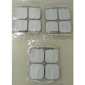 Tens Cihaz Kablolu Yedek Elektrot 5x5 Tens Pedi 4 Lü (  3 Paket )