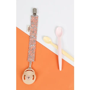 Çiçekli Emzik Askısı - Emzik Zinciri - Emzik Tutacağı - Beslenme Aksesuarı