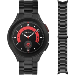 Novstrap Samsung Galaxy Watch 5 Pro 45MM / Watch 5 40-44MM Uyumlu Çelik Metal Kordon Tam Uyumlu Pim