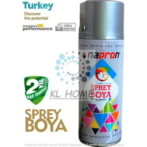 Gri Renk Uygun Büyük Boy 400 ml  Sprey Boya