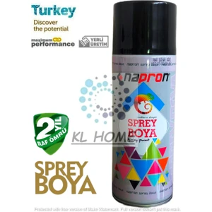 Mat Siyah Uygun Büyük Boy 400 ml  Sprey Boya