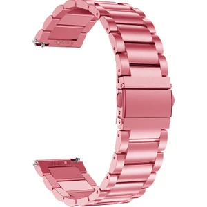 Novstrap Samsung Galaxy Watch 5 Pro 45MM / Watch 5 40-44MM Uyumlu Kordon (20 Mm) Çelik Metal Kayış