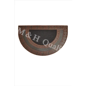 M&H Quality Dekoratif Yarım Ay Versace Model Kapı Önü Paspası Yıkanabilir Toz Alıcı Halı