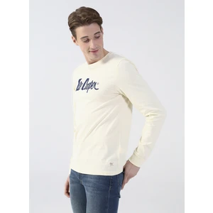 Lee Cooper O Yaka Baskılı Ekru Erkek T-Shirt 231 Lcm 242003 Zayne Ekru
