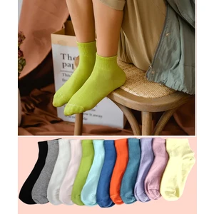 Worthy Socks 12'li Unisex Çok Renkli Çizgisiz Pamuklu Bilek Çorap