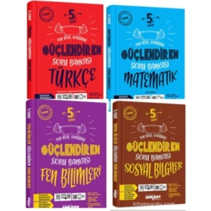 Ankara Yayıncılık 5.Sınıf  4'lü Türkçe Matematik Fen Inkılap Güçlendiren Soru Bankası Seti