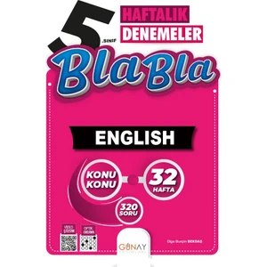 Günay Yayınları 5.Sınıf 32 Haftalık Bla Bla Ingilizce Denemeleri