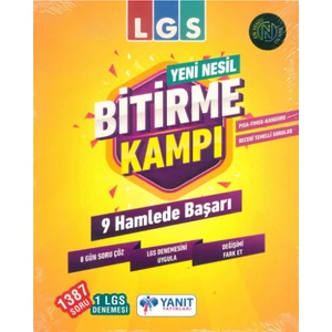 Yanıt Yayınları 8.Sınıf LGS Bitirme Kampı 9 Hamlede Başarı Soru Bankası