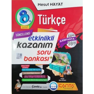 Çanta Yayınları 8.Sınıf LGS Türkçe Etkinlikli Kazanım Soru Bankası