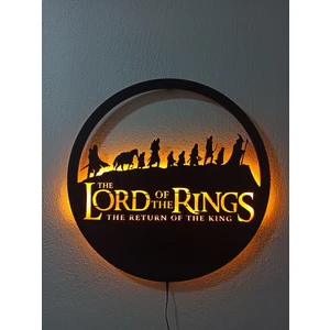 Yüzüklerin Efendisi Lord Of Rings LED Işıklı Duvar Tablosu
