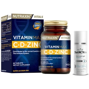 Vitamin Max CD Zınc 60 Tablet + Yüz Temizleme Jeli 100ML Hediyeli