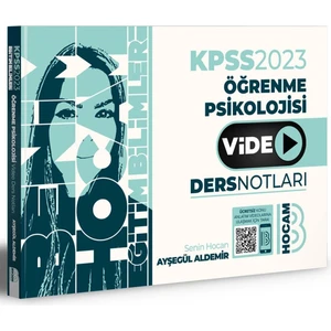 Benim Hocam Yayınları  2023 KPSS Eğitim Bilimleri Öğrenme Psikolojisi Video Ders Notları
