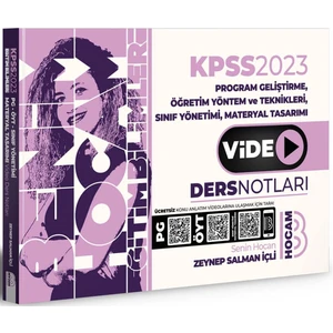 Benim Hocam Yayınları  2023 KPSS Eğitim Bilimleri PG Öğretim Yöntem ve Teknikleri Video Ders Notları