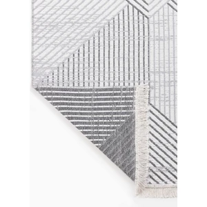 Saraz Halı Bohem Serisi Kilim Gri Çift Taraflı Dokuma Pamuklu Kilim Bhmq2