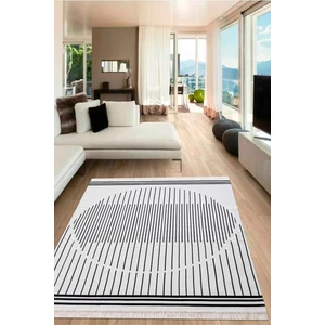 Saraz Halı Bohem Serisi Kilim Siyah Çift Taraflı Dokuma Pamuklu Kilim BHM3Q