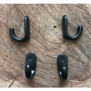 Dekoratif Mini Askı Mini Kanca Tesbih Askısı 12 Adet Siyah Renk