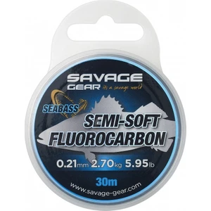 Savage Gear Semi-Soft Fluorocarbon Seabass 30 M Clear