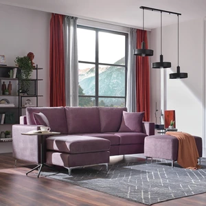 Enza Home Linea Köşe Takımı - Kahve, Antrasit