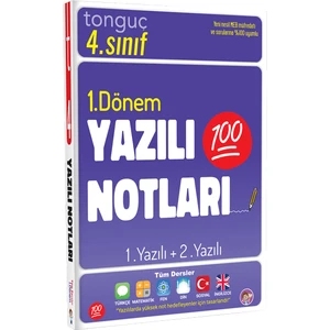 Tonguç Akademi Tonguç Yayınları 4. Sınıf Yazılı Notları 1. Dönem 1 ve 2. Yazılı
