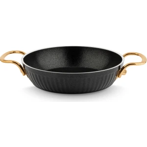 Maya Granit Sahan Altın Kulp - Siyah - 20 cm