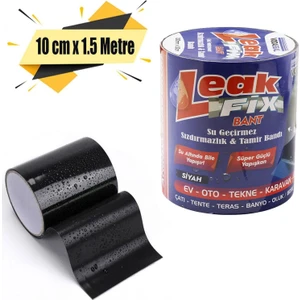 Tamir Bandı Siyah Suya Dayanıklı Su Geçirmez Sızdırmaz Bant 10 cm x 1.5 Metre