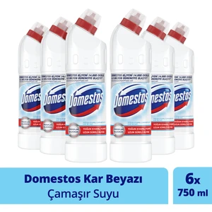 Yoğun Kıvamlı Çamaşır Suyu Kar Beyazı Maksimum Hijyen 750 ml x 6
