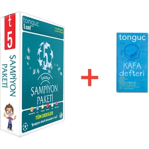 Tonguç Akademi Tonguç Yayınları 5. Sınıf Şampiyon Paketi Set 6 Kitap-(Kafa Defteri )
