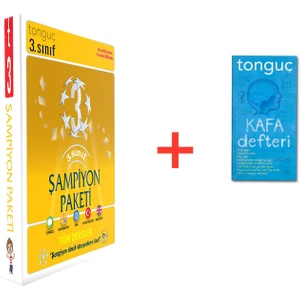 Tonguç Akademi Tonguç Yayınları 3. Sınıf Şampiyon Paketi Toplam 3 Kitap -(Kafa Defteri )