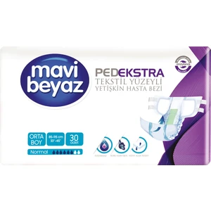 Mavi Beyaz Pedekstra Belbanntlı Hasta Bezi Orta Boy 30 Adet