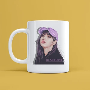 Black Pink Tasarımlı Kupa Bardak Mr-07