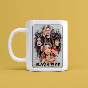 Black Pink Tasarımlı Kupa Bardak Mr-10