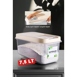 Nandy Home Kolay Kayar Kapaklı 7,5 Lt Multibox Deterjan Saklama Kutusu
