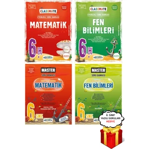 Okyanus Yayınları 6. Sınıf 4'lü Matematik ve Fen Bilimleri Soru Bankası Seti