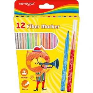 12 Renk Yıkanabilir Keçeli Kalem Seti Çocuklar İçin Eğlenceli ve Güvenli