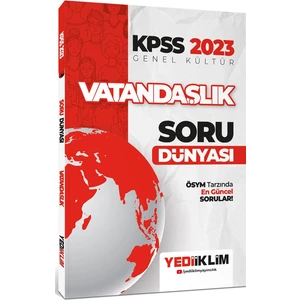 Yediiklim Yayınları KPSS 2023 Genel Kültür Vatandaşlık Soru Dünyası