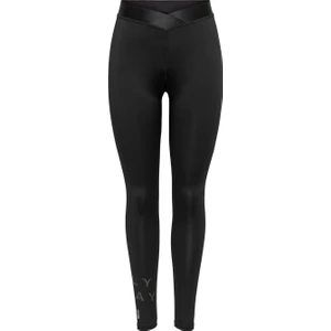 Kemer Detaylı Paçası Yazılı Bayan Sporcu Taytı 15188934