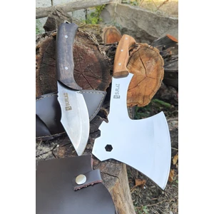 Çakı Bıçağı Kampçı Baltası Outdoor Bıçak Balta Nacak 2 Parça Set