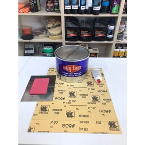 Polyester Macun 3kg Set 3 Adet Zımpara-Çelik-Macun Lastiği