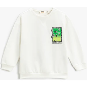 Arkası Baskılı Sweatshirt