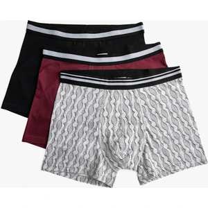 3'lü Desenli Boxer Seti