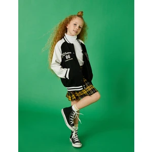 Bomber Ceket Aplike Detaylı