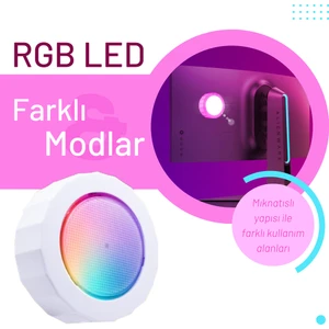 Rgb Mıknatıslı Dokunmatik LED Atmosfer Lamba RGB